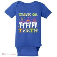 Funny Trick Or Teeth Dental Halloween Gift Baby Bodysuit thumb 0