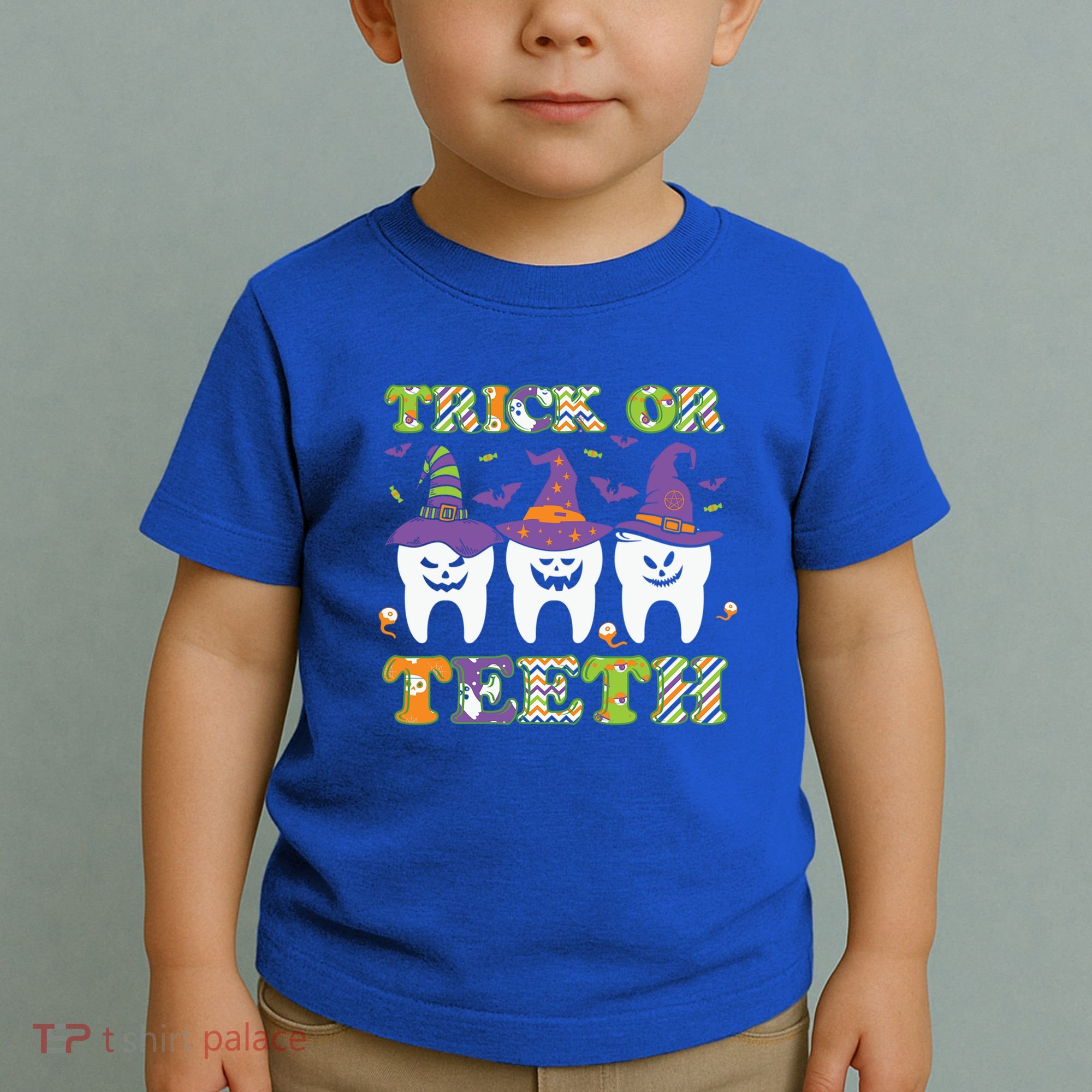 Funny Trick Or Teeth Dental Halloween Gift Toddler T-Shirt