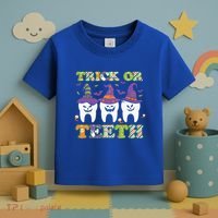 Funny Trick Or Teeth Dental Halloween Gift Toddler T-Shirt thumb 3