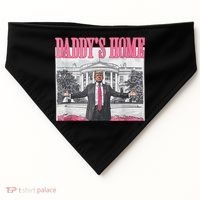 Funny Trump Pink Daddys Home  Trump 2024 USA-Made Doggie Bandana thumb 0