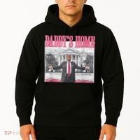 Funny Trump Pink Daddys Home  Trump 2024 Hoodie thumb 2
