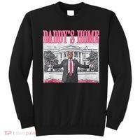 Funny Trump Pink Daddys Home  Trump 2024 Sweatshirt thumb 0