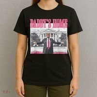 Funny Trump Pink Daddys Home  Trump 2024 T-Shirt thumb 4