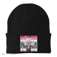 Funny Trump Pink Daddys Home  Trump 2024 Beanie thumb 0