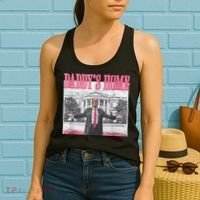 Funny Trump Pink Daddys Home  Trump 2024 Women's Tank Top thumb 2