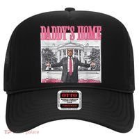 Funny Trump Pink Daddys Home  Trump 2024 Hat thumb 0