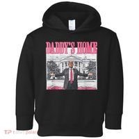 Funny Trump Pink Daddys Home  Trump 2024 Toddler Hoodie thumb 0