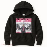 Funny Trump Pink Daddys Home  Trump 2024 Kids Hoodie thumb 0