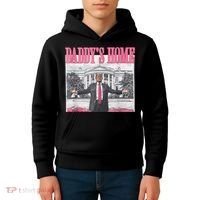 Funny Trump Pink Daddys Home  Trump 2024 Kids Hoodie thumb 4