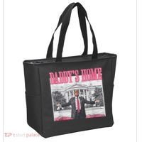 Funny Trump Pink Daddys Home  Trump 2024 Tote Bag thumb 2