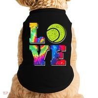 Funny Tennis Player Racket Tie Dye Love Doggie Tank thumb 0