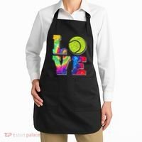Funny Tennis Player Racket Tie Dye Love Apron thumb 2
