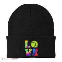 Funny Tennis Player Racket Tie Dye Love Beanie thumb 0