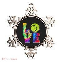 Funny Tennis Player Racket Tie Dye Love Ornament thumb 0