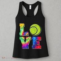 Funny Tennis Player Racket Tie Dye Love Women's Tank Top thumb 3