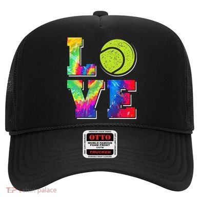 Funny Tennis Player Racket Tie Dye Love Hat