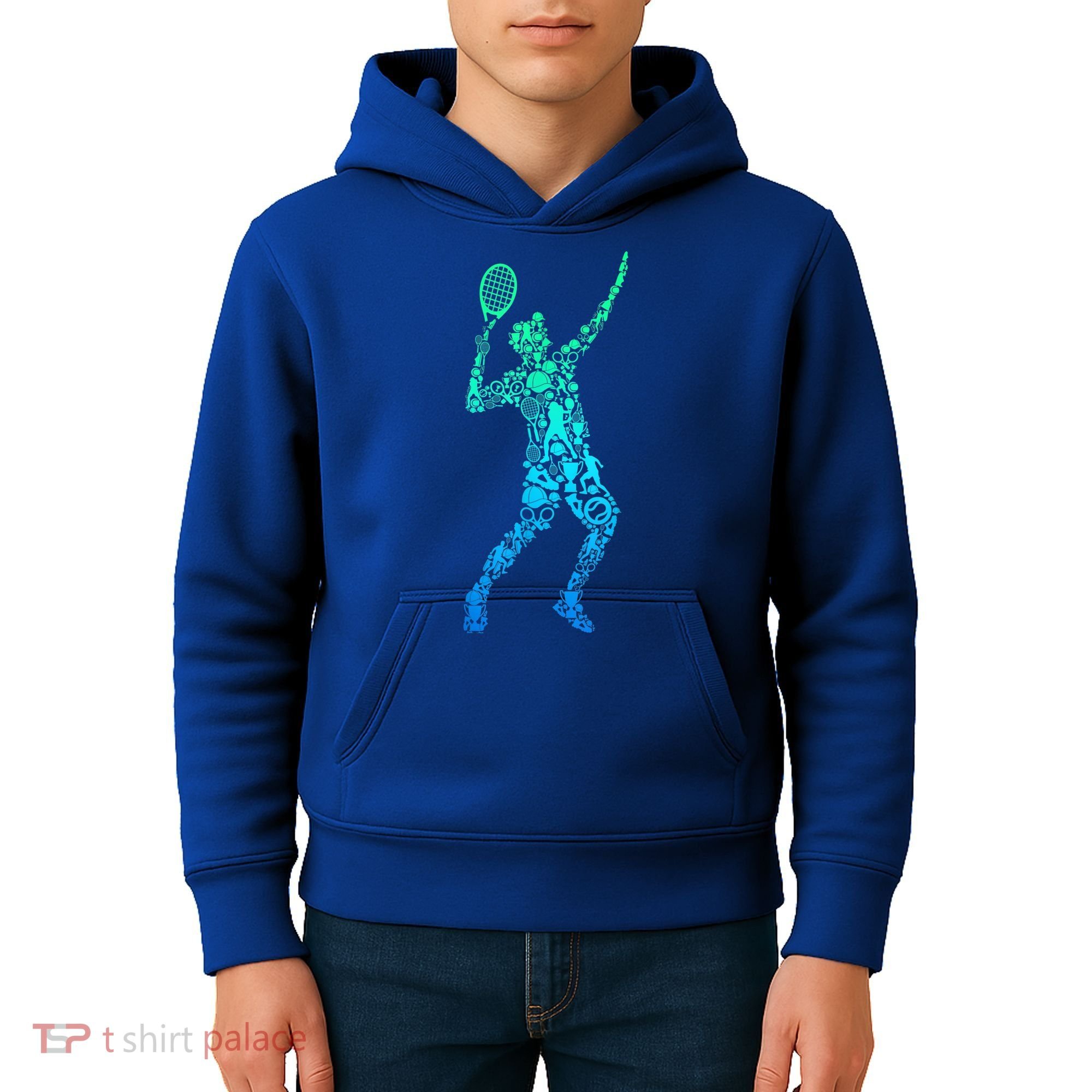 Funny Tennis Player Gift Kids Hoodie