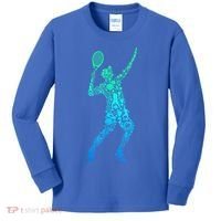 Funny Tennis Player Gift Kids Long Sleeve Shirt thumb 0