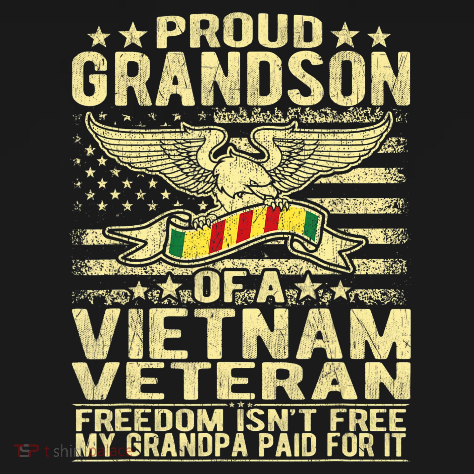 Freedom Tee Proud Grandson Of A Vietnam Veteran Grandpa Women's Tank Top