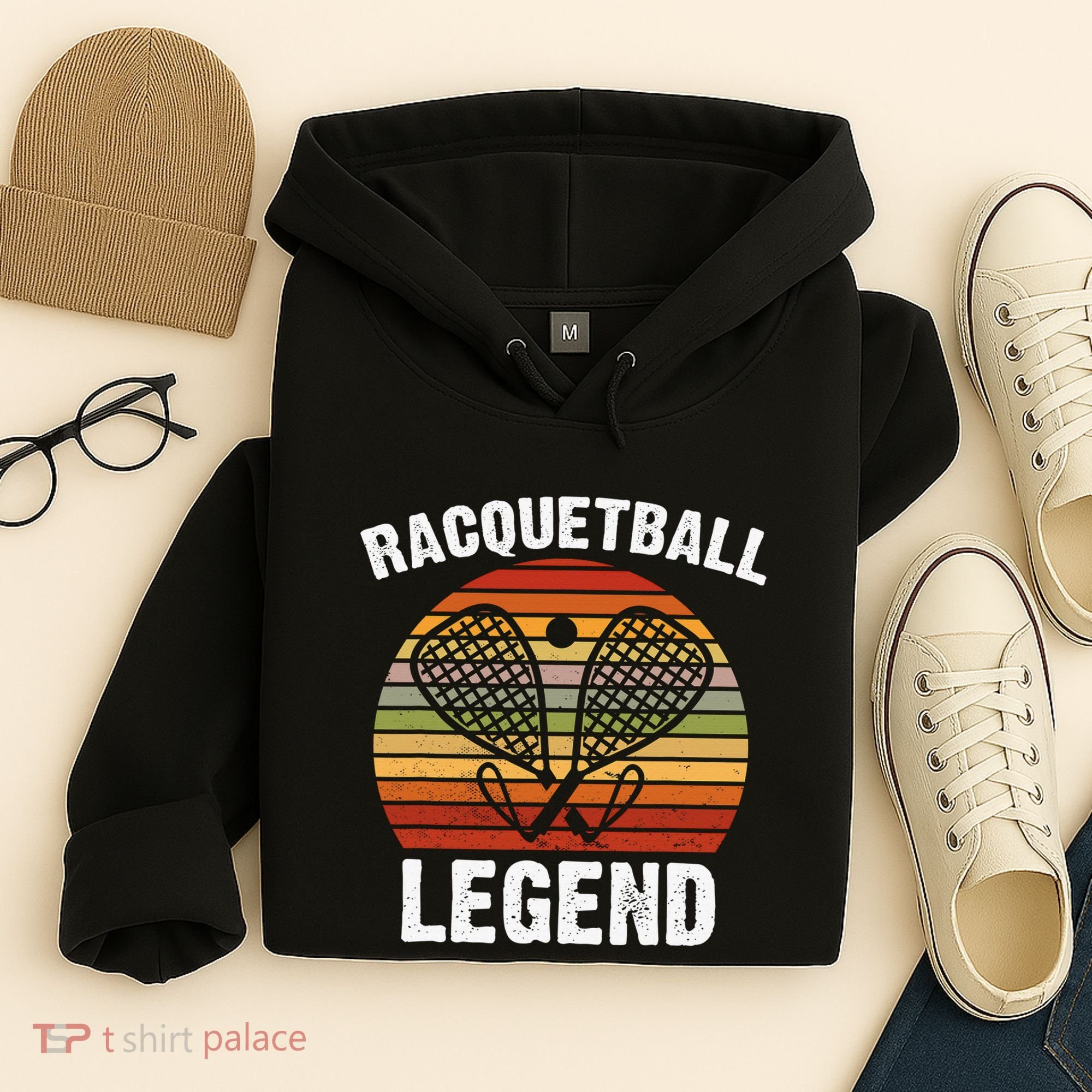 Funny Tennis Player Racket Ball Game Gift Hoodie