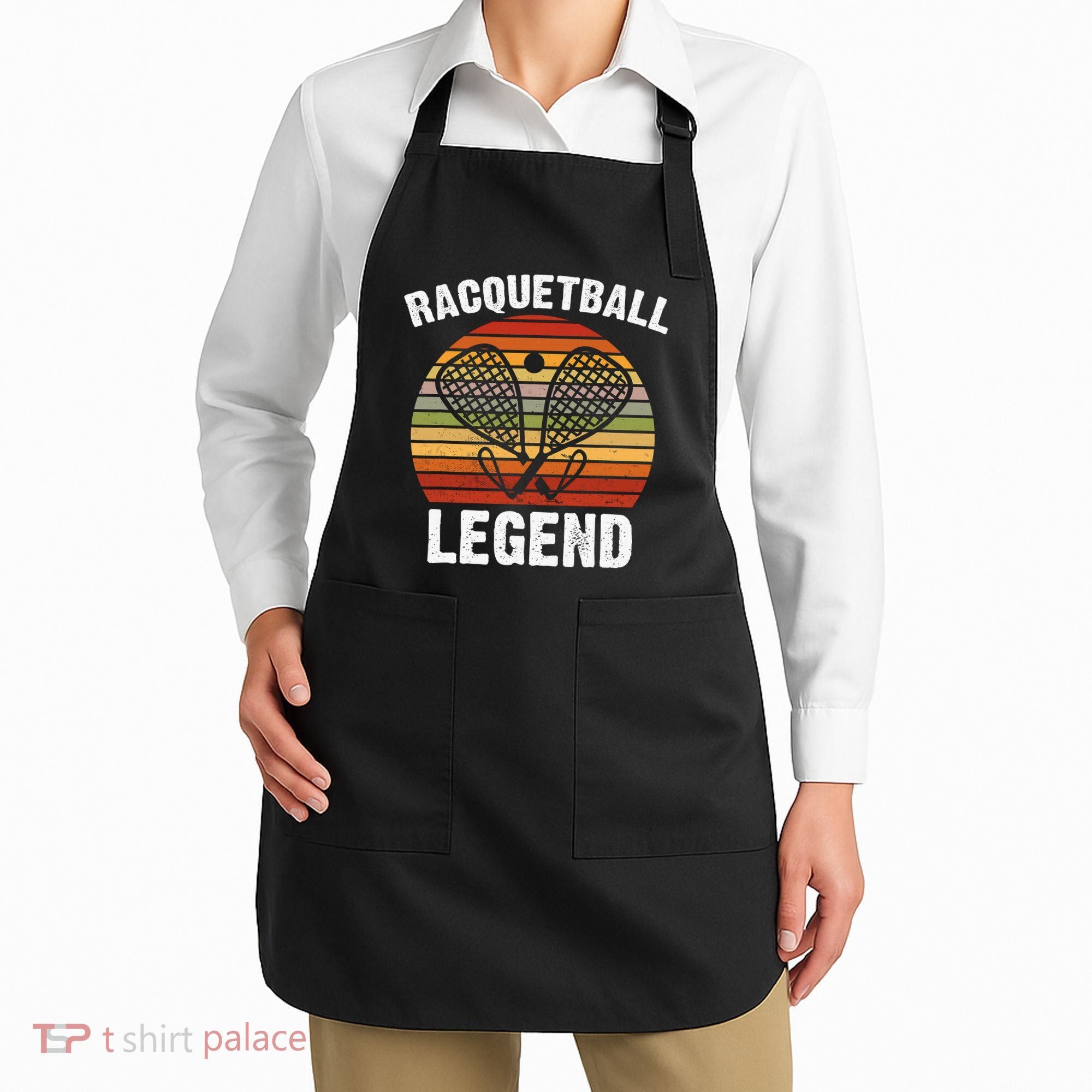 Funny Tennis Player Racket Ball Game Gift Apron