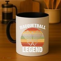 Funny Tennis Player Racket Ball Game Gift Coffee Mug thumb 4