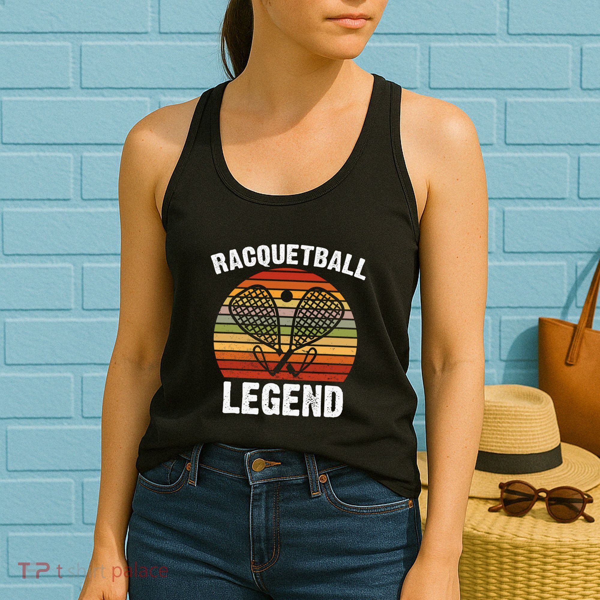 Funny Tennis Player Racket Ball Game Gift Women's Tank Top
