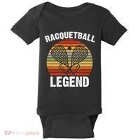 Funny Tennis Player Racket Ball Game Gift Baby Bodysuit thumb 0