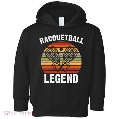 Funny Tennis Player Racket Ball Game Gift Toddler Hoodie