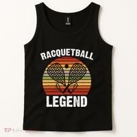 Funny Tennis Player Racket Ball Game Gift Tank Top thumb 2