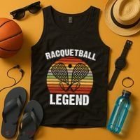 Funny Tennis Player Racket Ball Game Gift Tank Top thumb 4