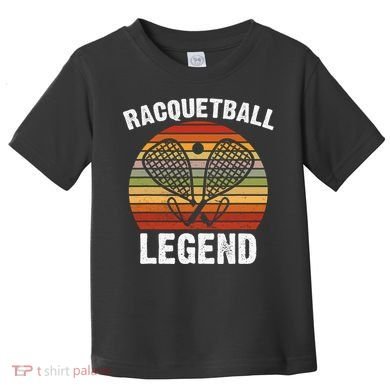 Funny Tennis Player Racket Ball Game Gift Toddler T-Shirt