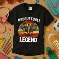 Funny Tennis Player Racket Ball Game Gift Kids T-Shirt thumb 3