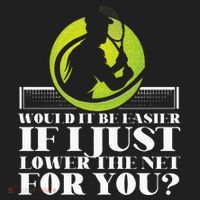 Funny Tennis Player Racket Would It Be Easier If I Just Hat thumb 2