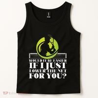 Funny Tennis Player Racket Would It Be Easier If I Just Tank Top thumb 2
