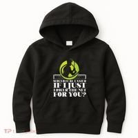 Funny Tennis Player Racket Would It Be Easier If I Just Kids Hoodie thumb 0