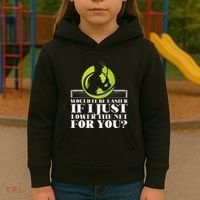 Funny Tennis Player Racket Would It Be Easier If I Just Kids Hoodie thumb 3
