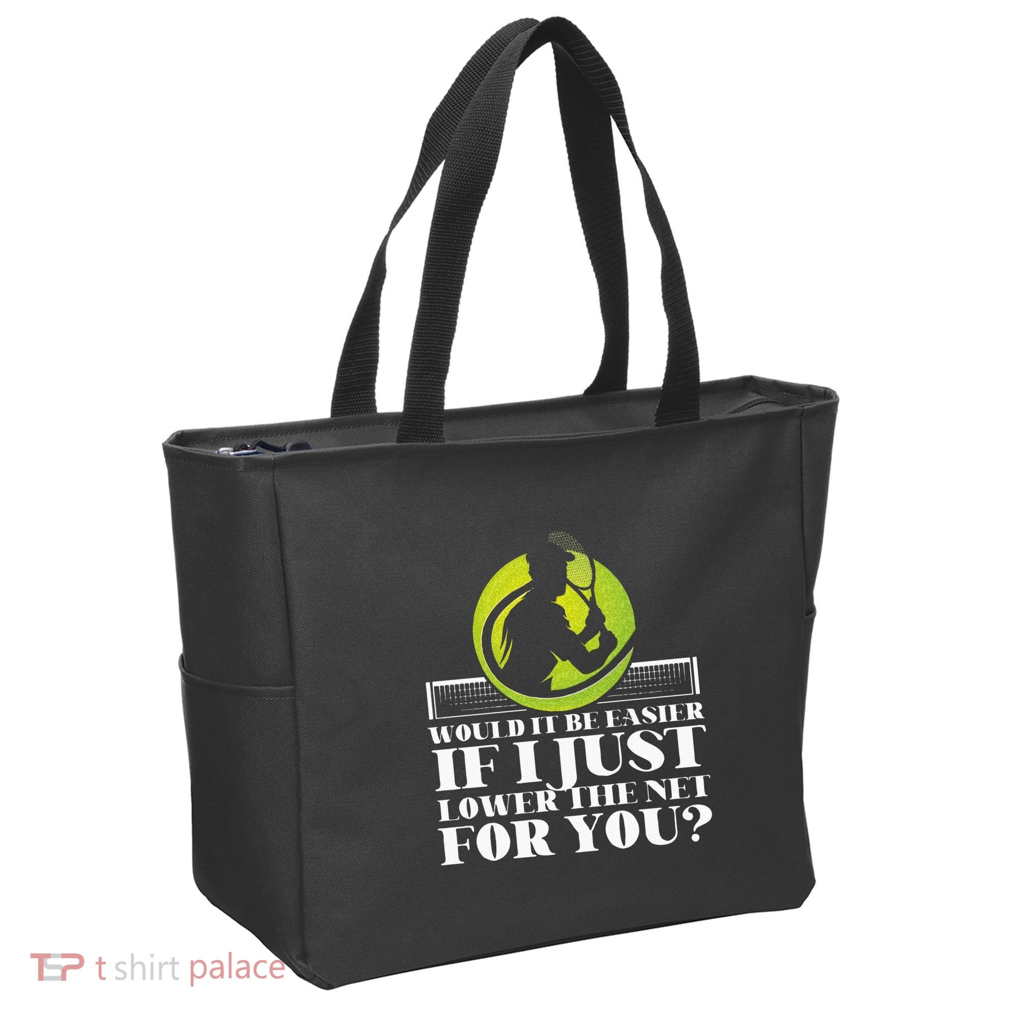 Funny Tennis Player Racket Would It Be Easier If I Just Tote Bag