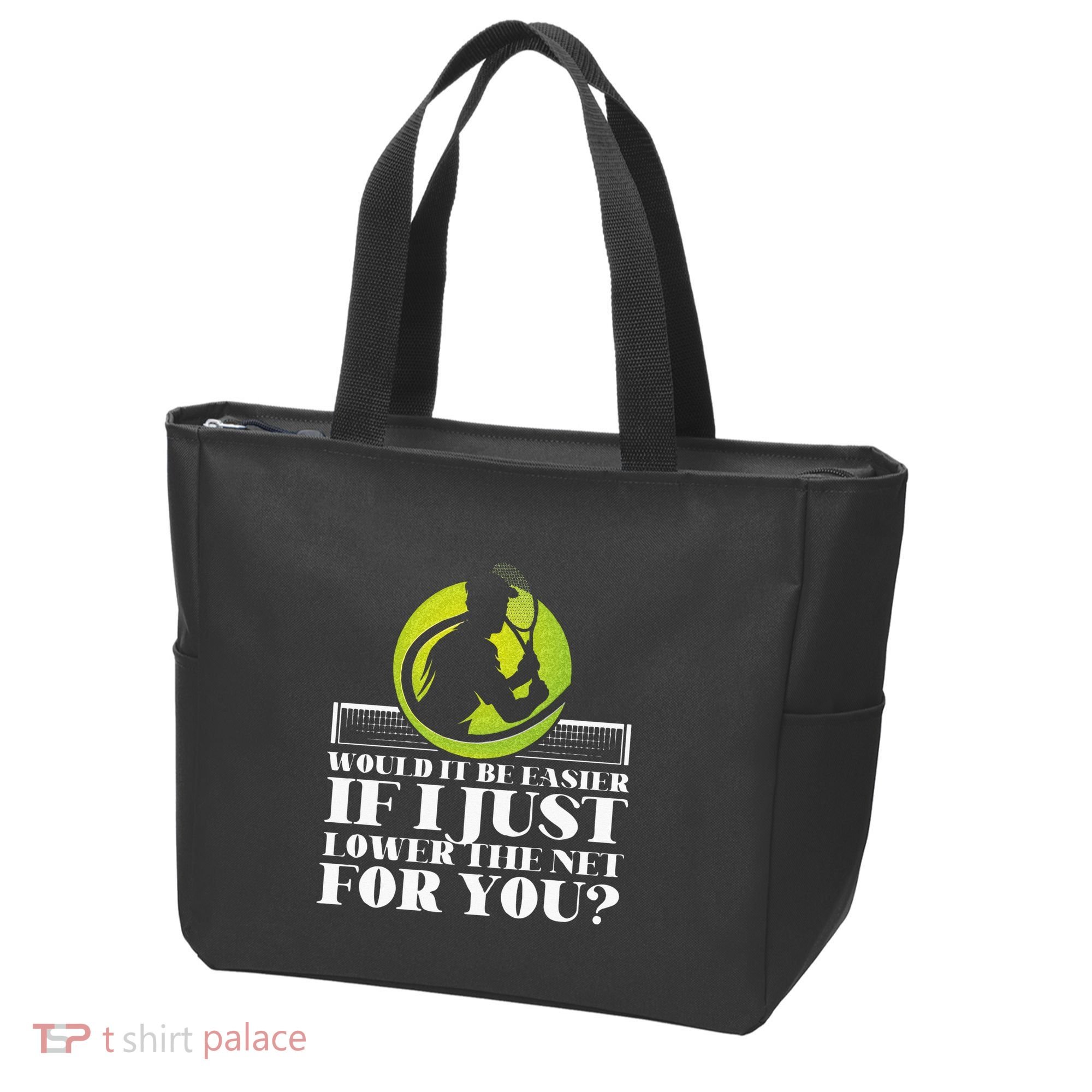 Funny Tennis Player Racket Would It Be Easier If I Just Tote Bag