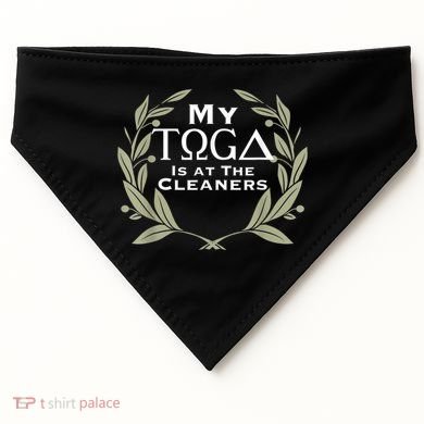 Funny Toga Party USA-Made Doggie Bandana