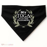 Funny Toga Party USA-Made Doggie Bandana thumb 0