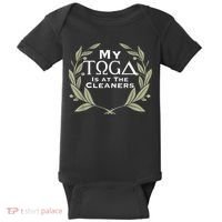 Funny Toga Party Baby Bodysuit thumb 0