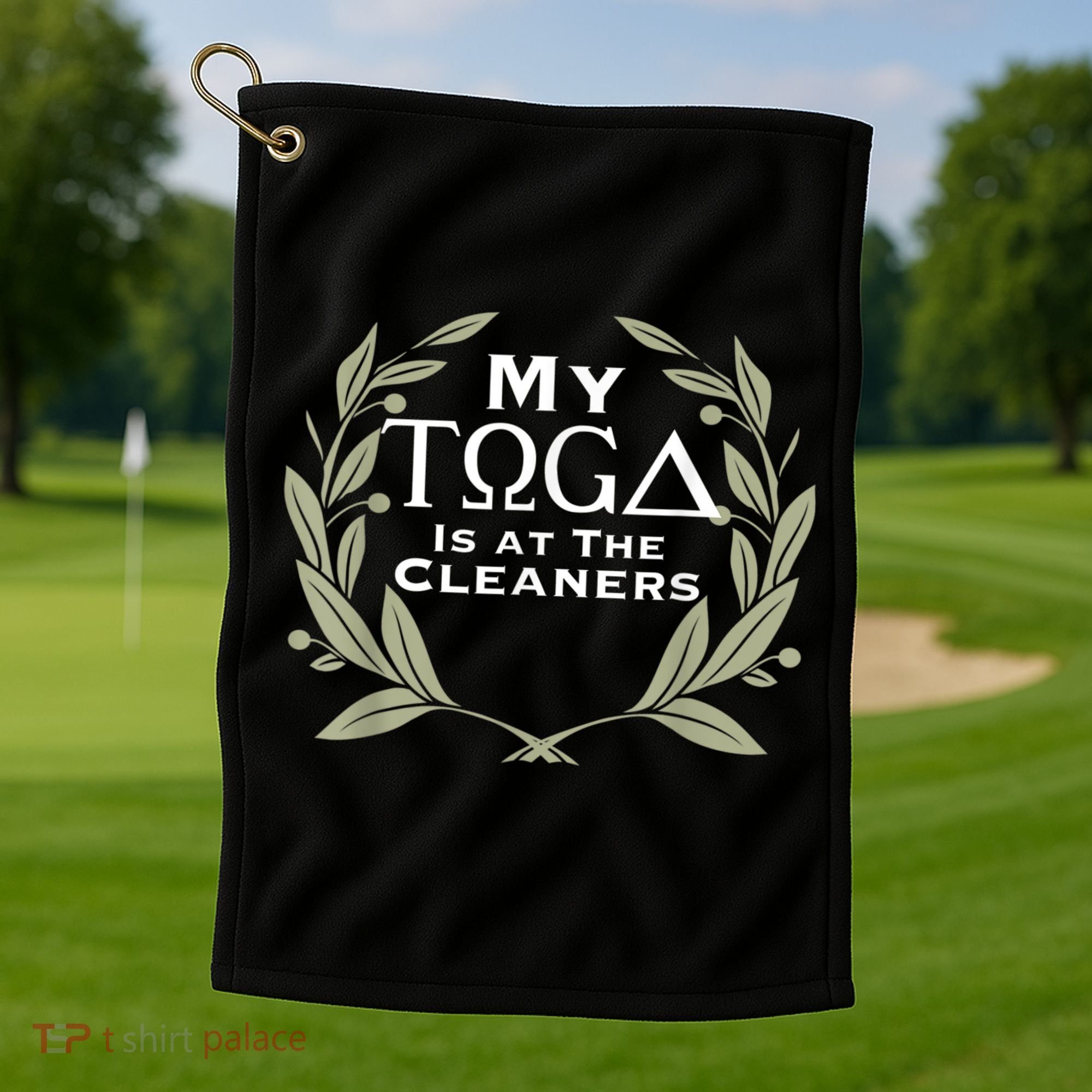 Funny Toga Party Golf Towel