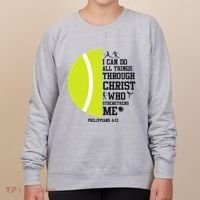 Funny Tennis Player Racket I Can Do All The Things Through Women's Sweatshirt thumb 0