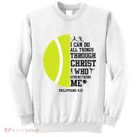 Funny Tennis Player Racket I Can Do All The Things Through Sweatshirt thumb 0