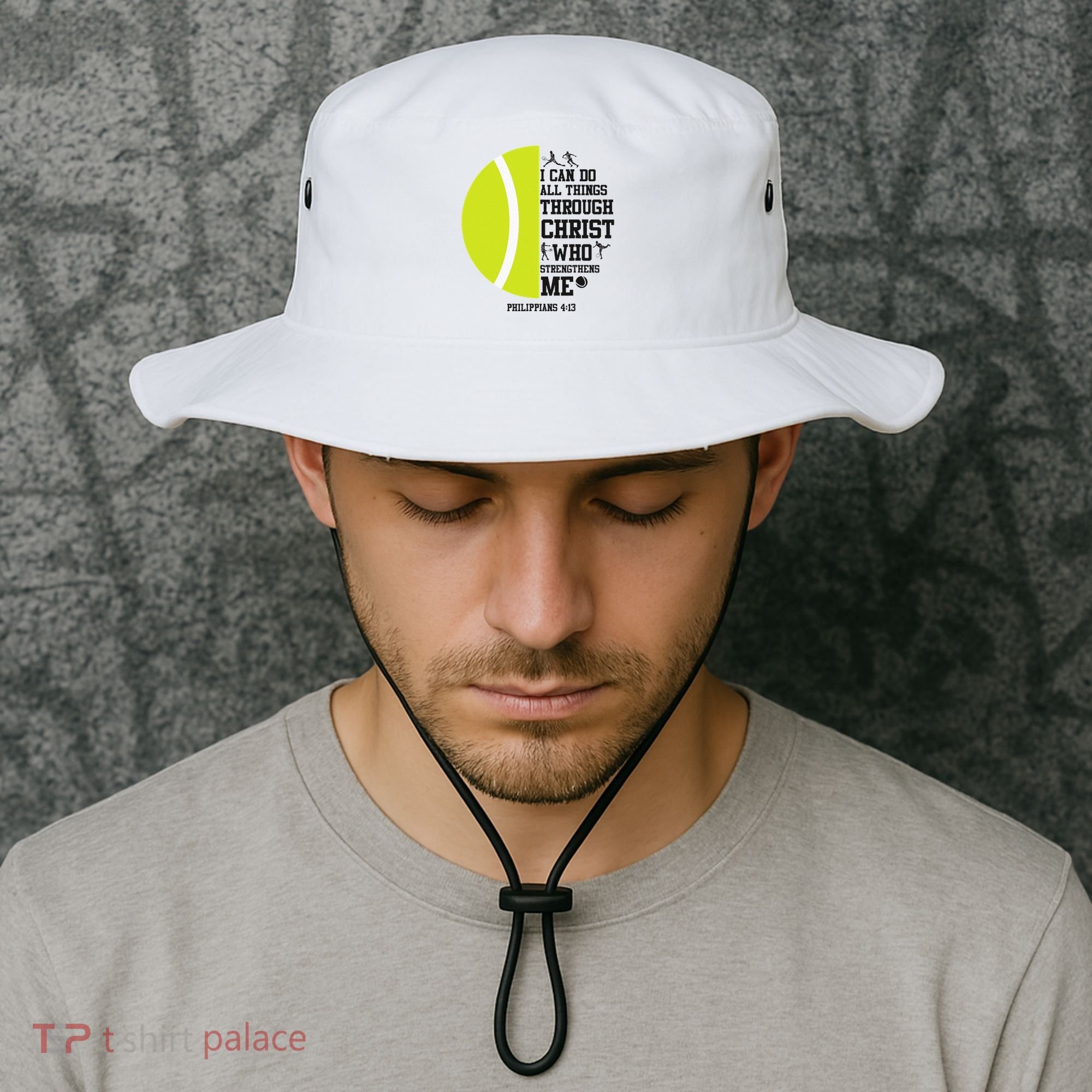Funny Tennis Player Racket I Can Do All The Things Through Bucket Hat