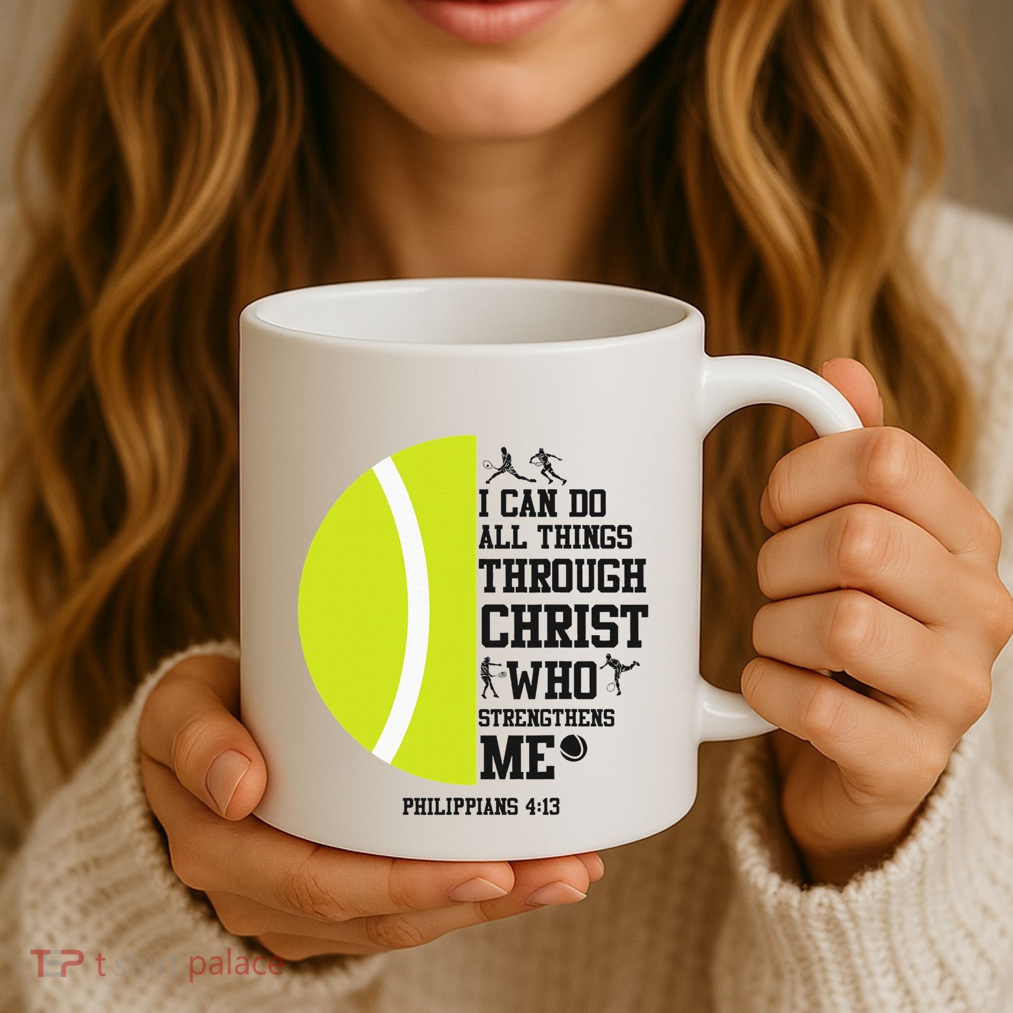 Funny Tennis Player Racket I Can Do All The Things Through Coffee Mug