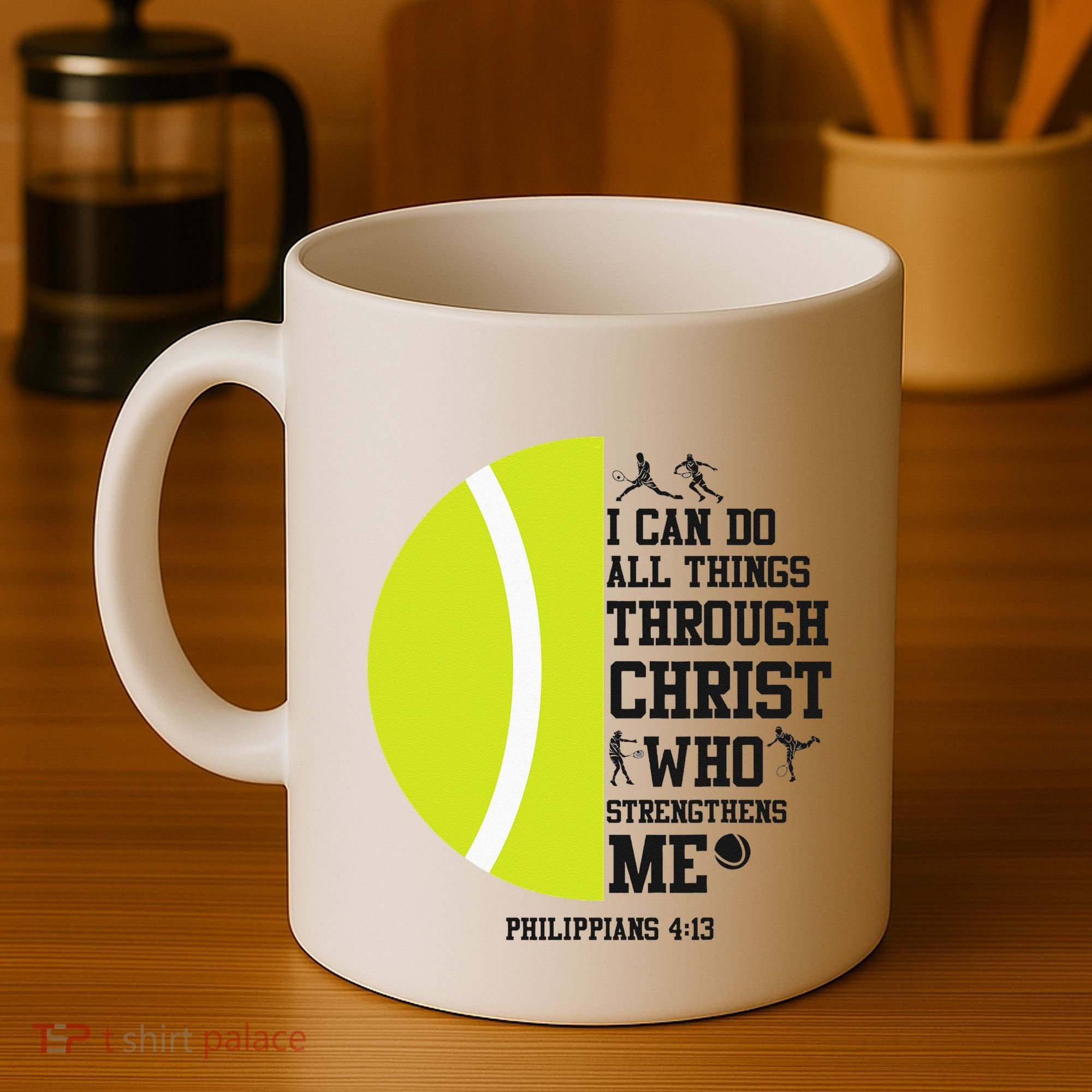 Funny Tennis Player Racket I Can Do All The Things Through Coffee Mug