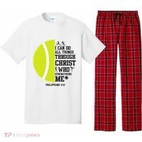 Funny Tennis Player Racket I Can Do All The Things Through Pajama Set thumb 0