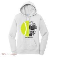 Funny Tennis Player Racket I Can Do All The Things Through Women's Hoodie thumb 0